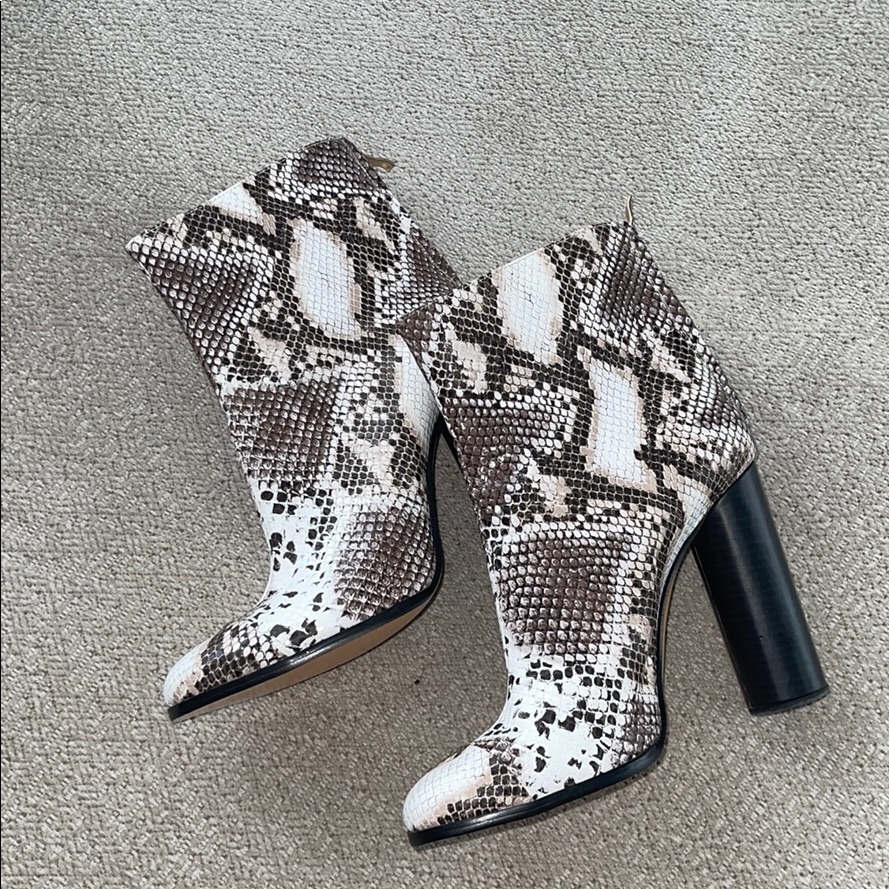Snakeskin Print Bootie Size 42 Brand New